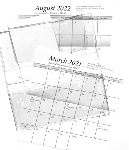 2 Year 2021 2022 Pocket Calendar Planner with Cover Card Stock and Note Pad Do It Yourself Kit (1 Kit)