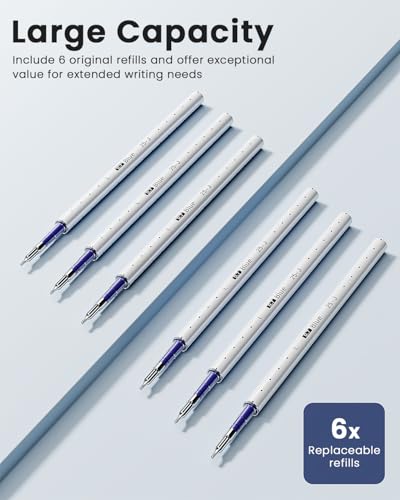 Image of STAGEEK 12 Pcs GX3 Blue Gel Pens, Quick Dry Smooth Writing, with 3 Refills