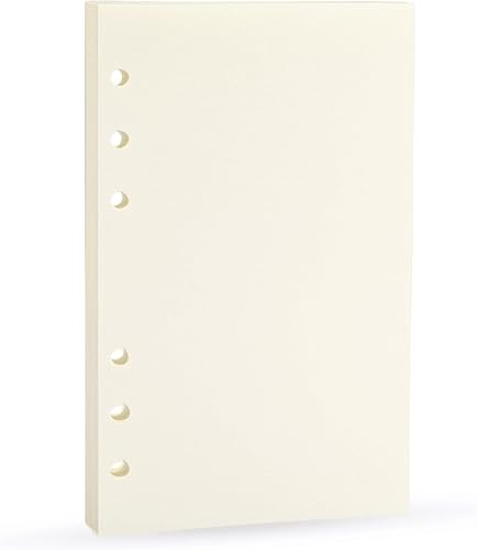 Miniatura 85 de Recambio de planificador A5 negro en blanco, insertos de planificador A5, repuesto de carpeta de 6 anillas, papel negro para carpeta recargable En