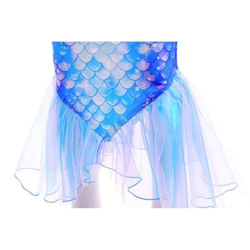 Image of GALLDEALS Girls Swimsuit 3 Piece Bathing Suits Flounce Ruffle Tankini Set Beach Swimwear with Cover Ups Skirt for 3-10 Years