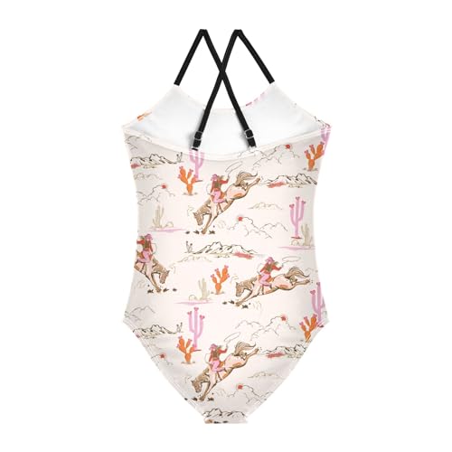 Image of Girls One Piece Swimsuit Bathing Suit Beach Swimwear Cute Printed Swim Suits for 3-10T