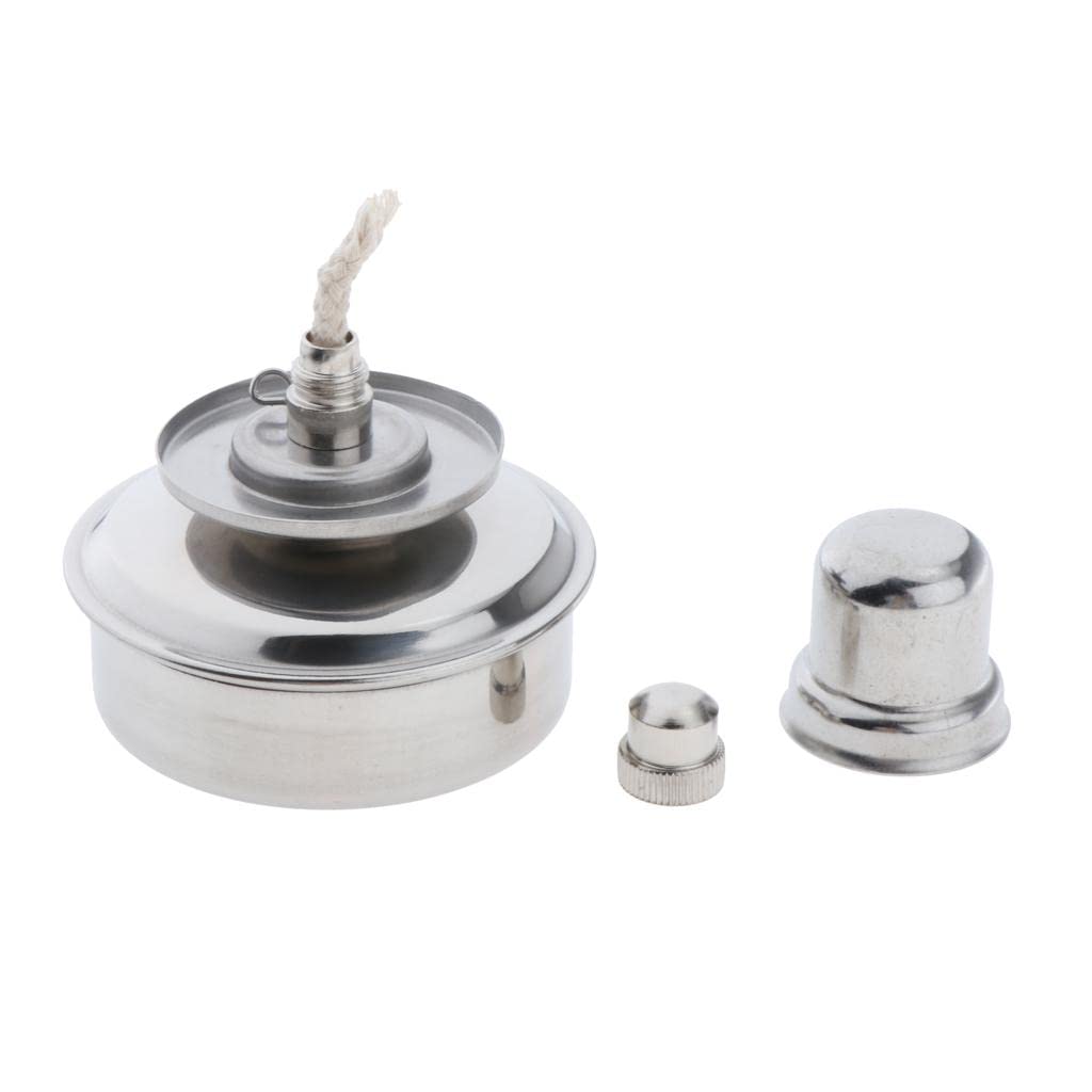 Jojomis Stainless Steel Alcohol Lamp Lab Spirit Burner 100ml Chemistry