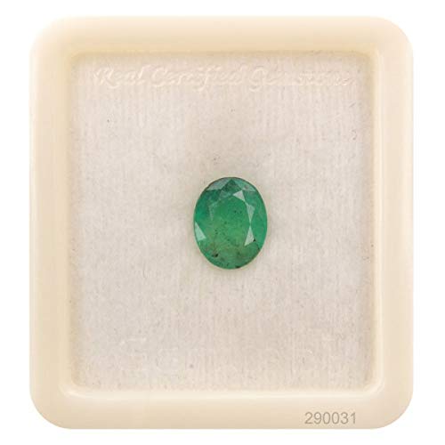 AA++ Quality Colombian Emerald Stone Original 6.25 Ratti / 5.62 Carat Unheated Lab Certified Loose Precious Panna Gemstone