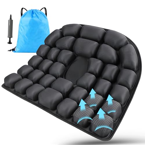 Travel-Seat-Cushion-U-Shape-Airplane-Seat-Cushion-for-Long-Flights-3D-Air-Inflatable-Pressure-Relief-Cushion-for-Hemorrhoid-and-Tailbone-Pain-Relief-in-Car-Air-Travel-Office-Chairs-Home-Living Travel Seat Cushion U-Shape Airplane Seat Cushion for Long Flights 3D Air Inflatable Pressure Relief Cushion for Hemorrhoid and Tailbone Pain Relief in Car, Air Travel, Office Chairs, Home Living - Image 1