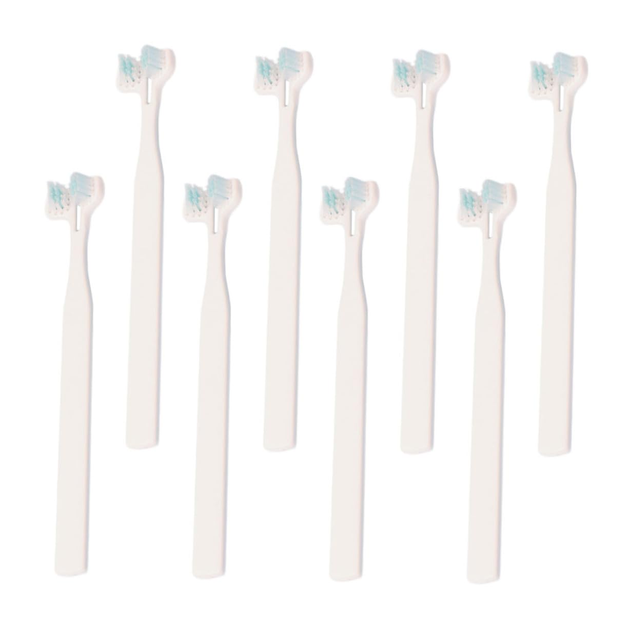 FONDOTIN 8pcs Pet Toothbrush Set Dog Toothbrush for Small Breed for Household Cat Pet Brush