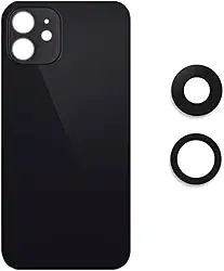 Tampa Traseira Vidro Para iphone 11 Preto + Lente da Câmera