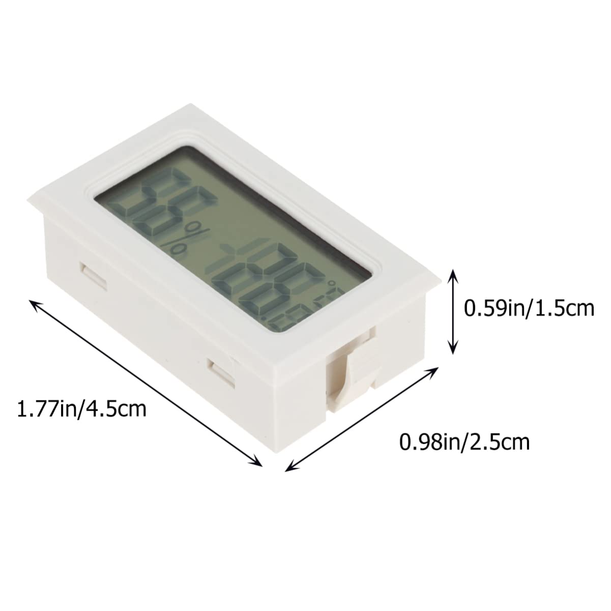 Sosoport 10pezzi Termometro e Igrometro Digitale Wireless Mini per Interni Ed Esterni Misuratore di Temperatura e umidità con Aggiornamento Ogni Secondi Pratico e Leggero per Ambienti di