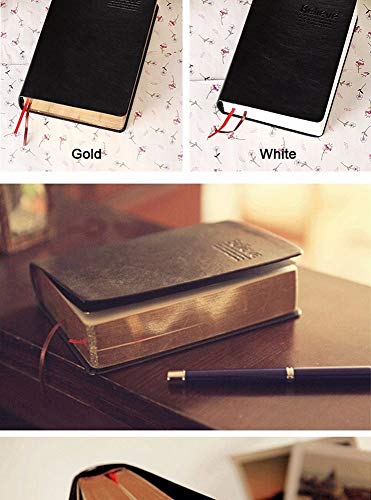 YWHY Cahier Bloc-Notes De Papier Épais Cahier De Journal Biblique En Cuir Journal De Zakka Agenda Agenda Agenda Scolaire Fournitures De Bureau, B YWHY Cahier Bloc-Notes De Papier Épais Cahier De Journal Biblique En Cuir Journal De Zakka Agenda Agenda Agenda Scolaire Fournitures De Bureau, B