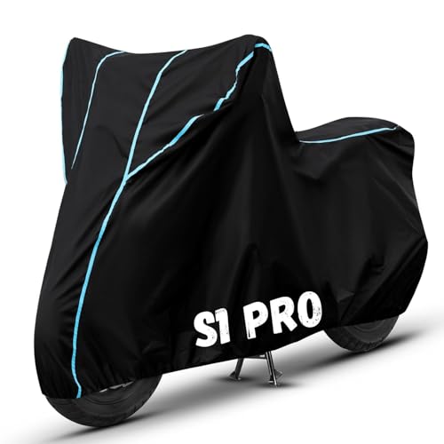 Image of Bike Cover for S1 Pro 100% Waterproof, Dustproof & Scratch Resistant| Fully Bottom Elastic UV Resistant Heavy Duty Body Cover | All Weather Outdoor Use