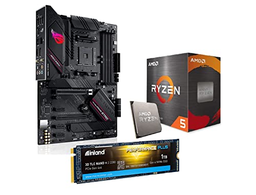 INLAND Performance Plus 1TB GEN 4.0 NVMe Internal SSD + AMD 5950X 16-Core 32-Thread AM4 Unlocked Desktop Processor with ASUS ROG Strix X570-E Gaming WiFi II ATX Gaming Motherboard Bundle