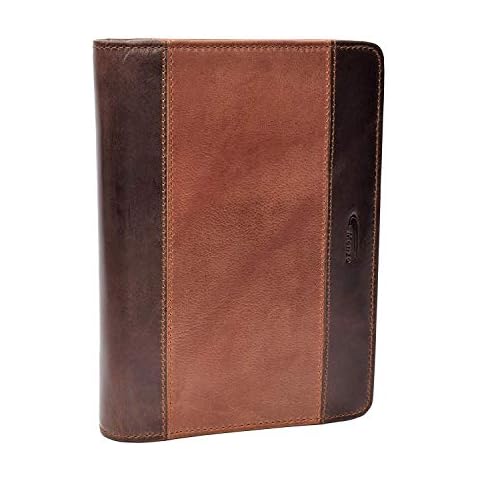 Menzo Carpeta A5 de piel auténtica Cover