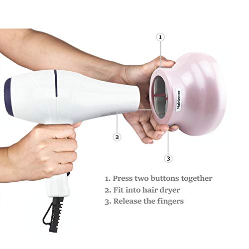Hairizone Universal Diffuser for Hair Dryers with Nozzle D=1.7"-2.6" for Curly or Wavy Hair Styling, Dry and Gain Maximum Volume Without Frizz, Pink - Image 4