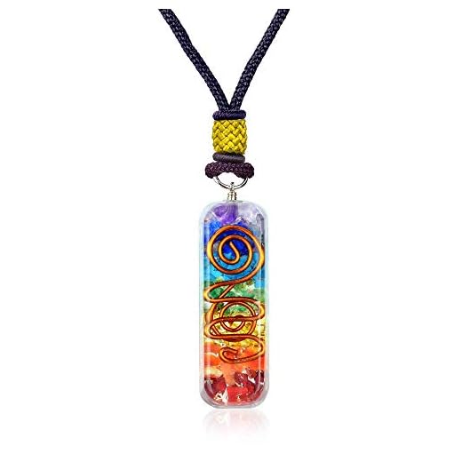 Orgone Chakra Pendant with 7 Stones