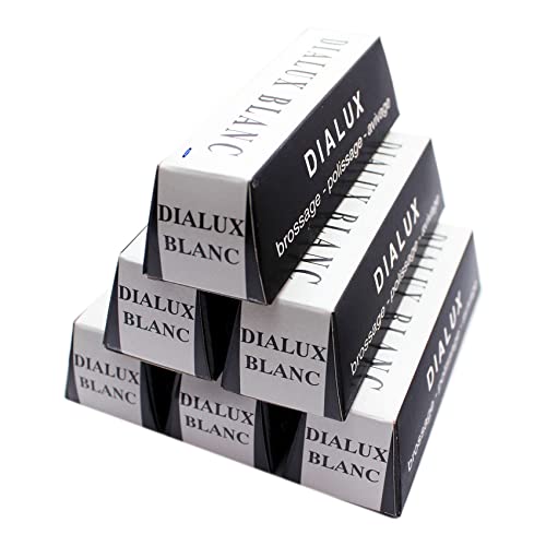 White DIALUX Blanc Rouge POLISHING Compound Jewelelry- Paste. Made in France- 6 Bars