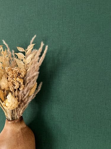 Newroom Tapete Grün Vliestapete Einfarbig - Unitapete Uni Stoff-Optik...