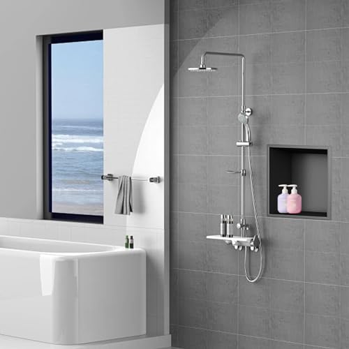 Niche de douche en acier inoxydable gris pour optimiser l'espace - 2