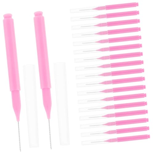 HAWILLOSCH 100PCS Portable Interdental Cleaning Brushes Braces Toothbrush for Teeth and Gum Care Bristle Tooth for Adults and