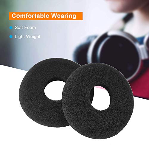 Foam Earbuds for Headphone Ear Tips Ear Buds Replacement Sponge Cover for H251 HW251 HW251N Headphones, Black - Image 3