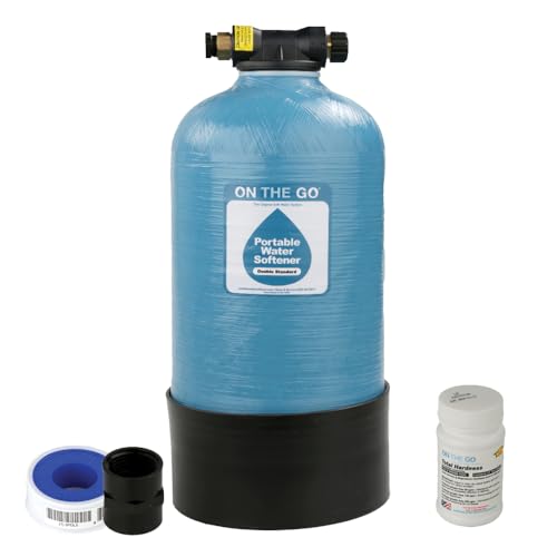 On The Go Portable Water Softener, 16,000 Grain Capacity, Double Softener, Standard Head, Made in USA