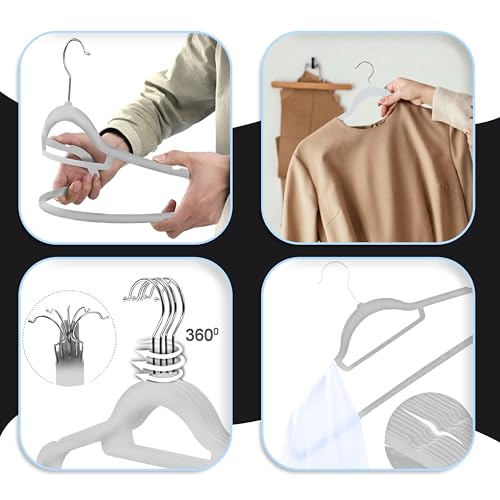 Image of Storite 30 Pack Non-Slip Velvet Suit Hangers