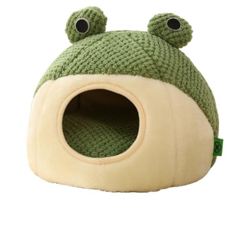 LKDA猫 ベッド 冬 猫 ベッド ペットベッド ペット用寝袋 丸型 小型犬 猫 小動物用 保温防寒 防風防湿 滑り止め 室内用 暖かさ ぐっすり眠れる ふわふわ おしゃれな 可愛い 洗える 掃除が簡単 (立体型ベッド,S)