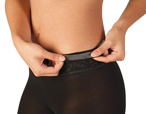 Hipstik Sheer Black Pantyhose for Women | Sheer Tights with Lace Top | Non Control Top Pantyhose | Nylon Sheers Hosiery3