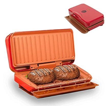 Kontaktgrill BEST DIRECT No Fat Grill, Panini Grill, Sandwich Maker, Technologie Antihaft Beschichtetes, Grillen Sie… – Bild 8