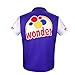 Ricky Bobby Shirt Ricky Bobby Talladega Nights Wonder Costume Short Sleeve Shirt Adult Men Halloween Cosplay Props (Blue, Large)