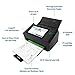 Raven Pro Document Scanner - Huge Touchscreen, High Speed Color Duplex Feeder (ADF), Wireless Scan to Cloud, WiFi, Ethernet, USB, Home or Office Desktop