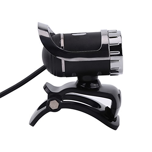 ASHATA Webcam-Kamera, um 360 Grad verstellbar, mit integriertem Schallabsorptionsmikrofon, Clip-On für PC, kompatibel mit Windows XP/Win2003/Win7/Win8/Vista 32b (Silber) – Bild 3