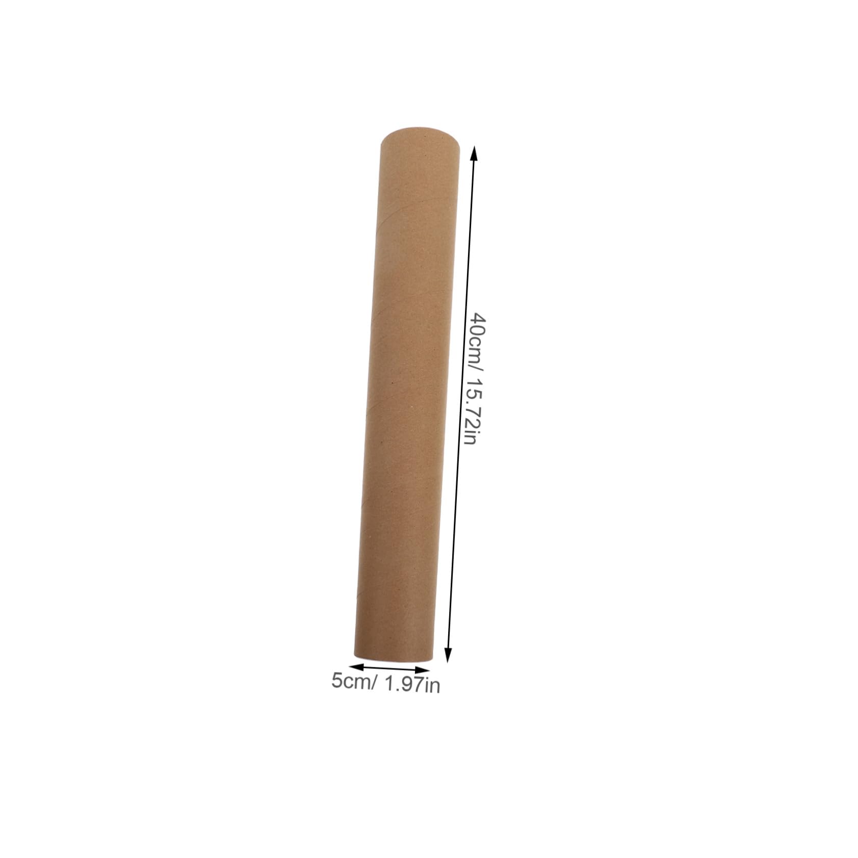 DOITOOL 10 Pièces Lot de Tubes Expédition Kraft avec Bouchons Tubes Cylindriques Robustes pour Affiches Stockage et Transport Sécurisé pour Art et Matériel