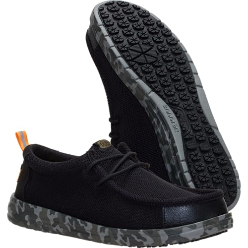 Image of HEYDUDE Men's Wally Work CE Slip-On Loafers | Lightweight CE-Certified Work Shoes | Water-Repellent & Slip-Resistant Outsole
