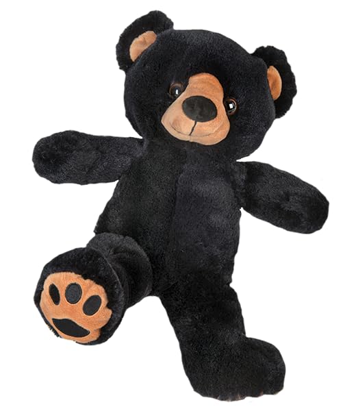 Plush Gear Benjamin The Black Bear 16 Inch Stuffed Animal Plush ...