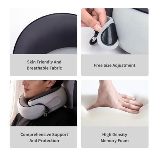 Almohada de viaje ergonómica con soporte 360 grados miniatura 5