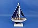 Hampton Nautical Blue Sailboat with Blue Sails Christmas Tree Ornament 9