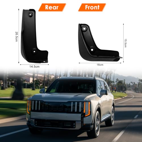 Image of Mud Flaps Splash Guards for 2027 Kia Telluride (Only X-Line /X-Pro), Durable ABS Mud Guards, Protects Against Mud, Rocks, and Debris, 2027 Kia Telluride Accessories (4PCS)