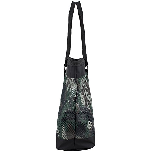 Eastsport Mesh Tote Waterproof Beach Bag for Shopping Vacation Swimming Family Travel Essentials3