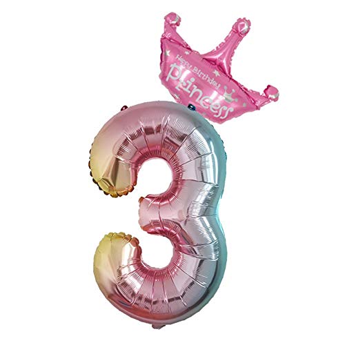 ATpart Feuille coloré ballon ballon arc en ciel nombre fête de mariage joyeux anniversaire ornement bébé douche décor