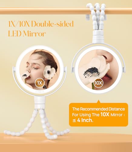Espejo de maquillaje con trípode y luces Gospire miniatura 4