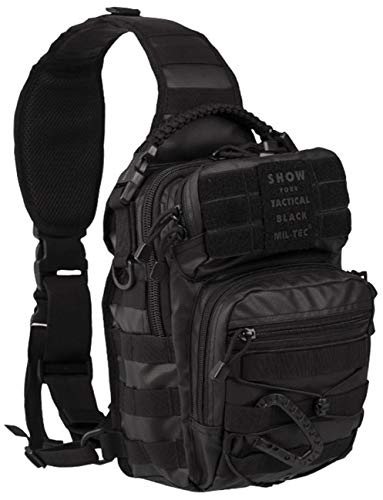 Sacoche Assault One Strap Tactical 10L Noir - Miltec