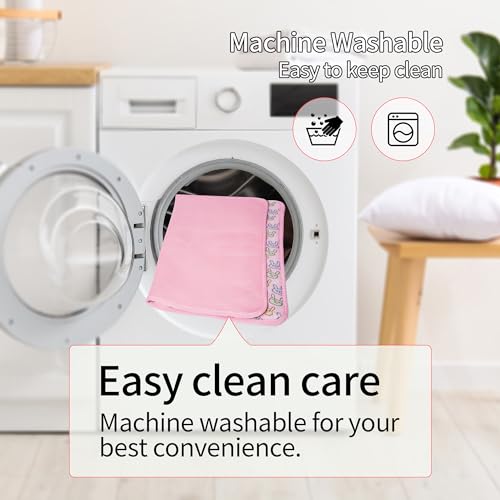 Image of NACOCO Pet Cooling Mat Cat Dog Cushion Pad Summer Cool Down Comfortable Soft for Pets and Adults (L, Pink)