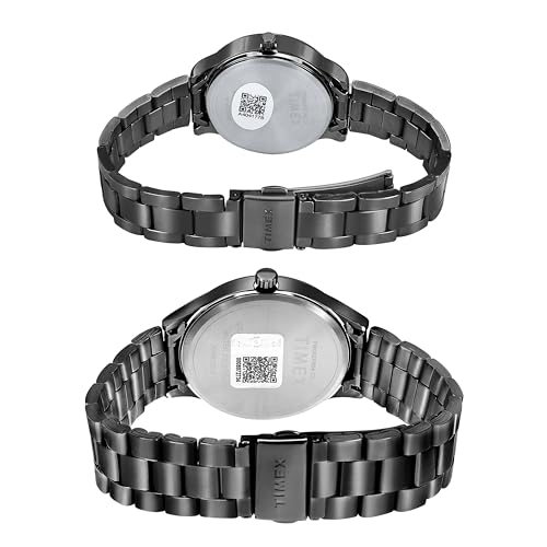 Image of TIMEX Analog Watch for Pair with Round Dial & Water Resistant Couple's Wrist Watches