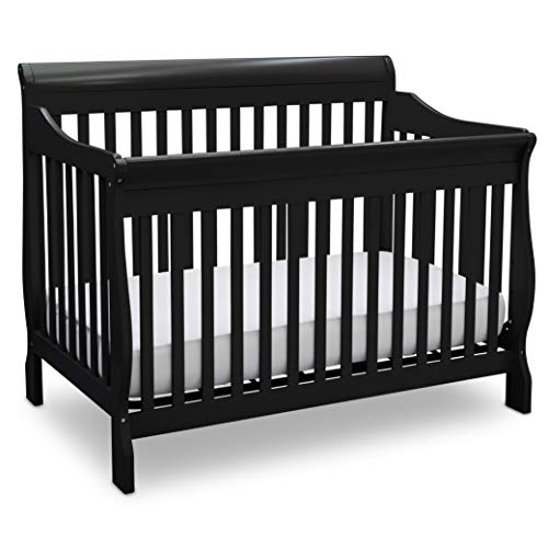 Delta Children Canton 4-in-1 Convertible Baby Crib, Black