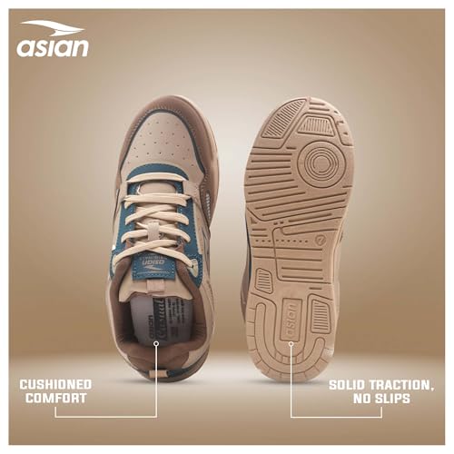 Image of ASIAN Tango-01 Men's Sneakers | Stylish Synthetic Upper, Air-Cooled Cushion Comfort, Durable PVC Sole | Daily Use Shoes for Office & Travel
