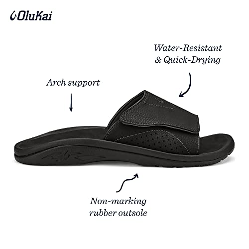 Image of OluKai Nalu Slide Men's Versatile Slide Sandals, Water-Friendly & Adjustable Straps, Lightweight & Durable, All-Day Comfort & Support