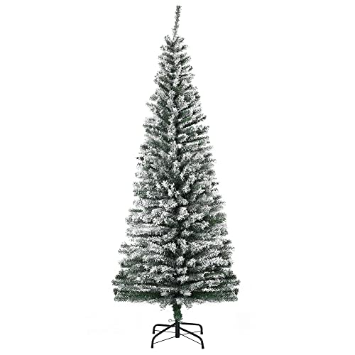 HOMCOM Künstlicher Weihnachtsbaum 180 cm Bleistift Kiefernbaum mit...