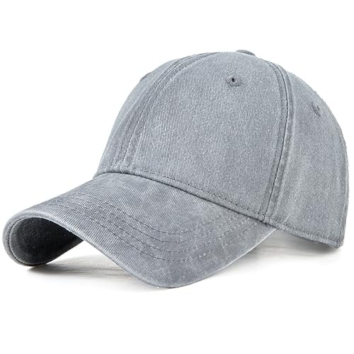 Image of Oversized XL XXL 100% Cotton Basebal Cap Large Dad Washed Sport Cap Unconstructed Low Profilel Hat for Big Head(23.5 inch-25.5 inch)