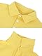 Baby Kleinkind Poloshirt Basic Langarmshirt Casual Jungen Mädchen Polo T-Shirt Kinder Button Down Umlegekragen Atmungsaktiv Solide Oberteile, Gelb 100