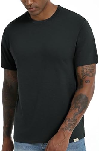 Vortewind T-Shirt Herren Baumwolle Kurzarm, Leinen T-Shirt Herren Sommer Rundhals Regular Fit – geeignet für Sport, Freizeit, Urlaub, Arbeit und Business