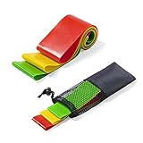 Bandas Elásticas para Ejercicios | Set de Viaje | Goma Elástica de Ejercicio 3 Niveles Combinables | Entrenamiento de Fuerza, Oficina (1)